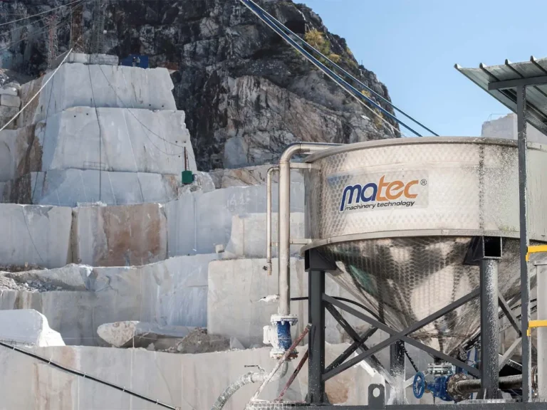 Decantatore verticale impianto marboline settore Taglio Pietre Marmo e Granito - Matec Industries