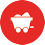 Icona Miniera colore bianco su sfondo rosso per applicazioni Frantumazione e Vagliatura - Matec Industries